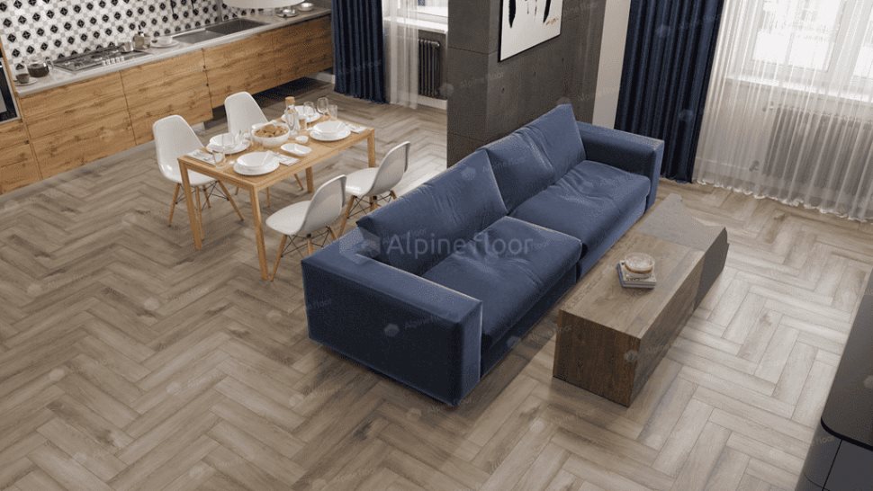 Виниловый ламинат "Alpine Floor" Parquet Light Дуб Исида (600*125*4 мм) — купить в Новороссийске