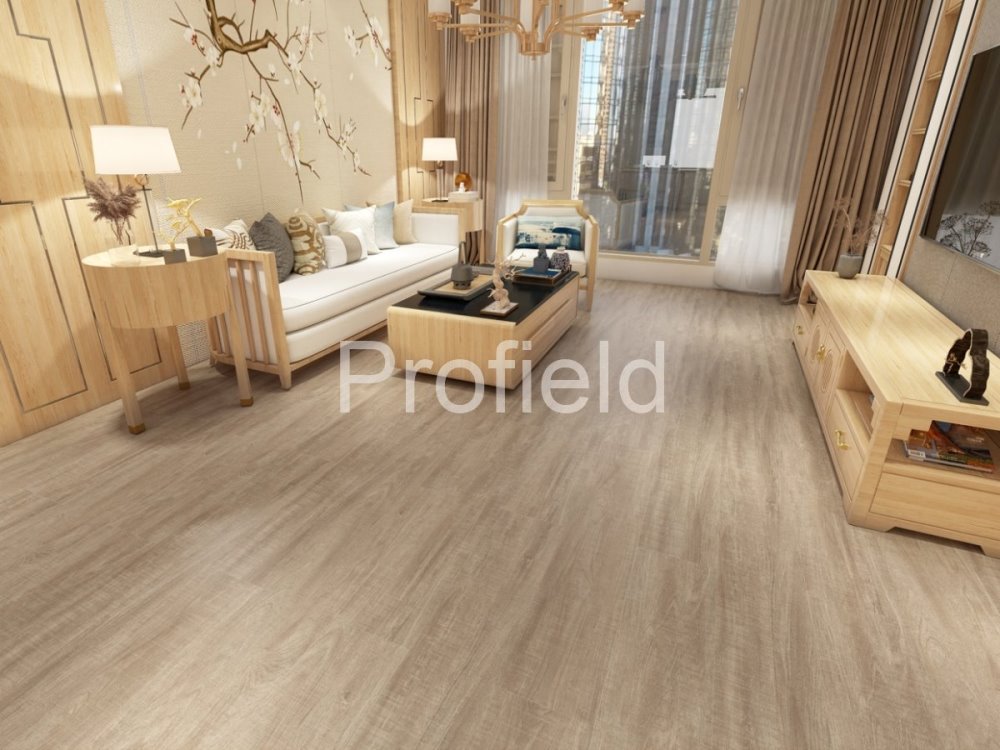 HSPC ламинат "Profield" Тик натуральный (1200*228*5,5 мм) — купить в Новороссийске