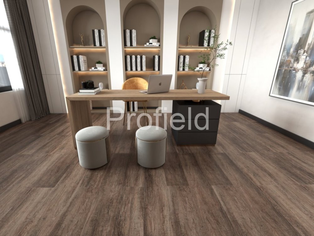 HSPC ламинат "Profield" Дуб темный (1200*228*5,5 мм) — купить в Новороссийске