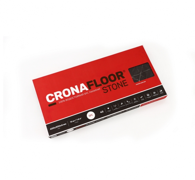 SPC ламинат "CronaFloor" Stone 4V Ноче (600*300*4 мм) — купить в Новороссийске