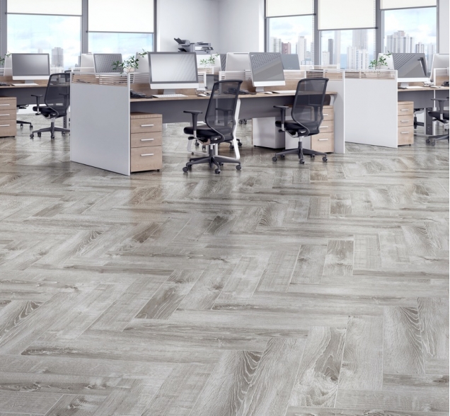 Виниловый ламинат SPC "Cronafloor" Herringbone Дуб Страсбург (640*128*4,5 мм) — купить в Новороссийске