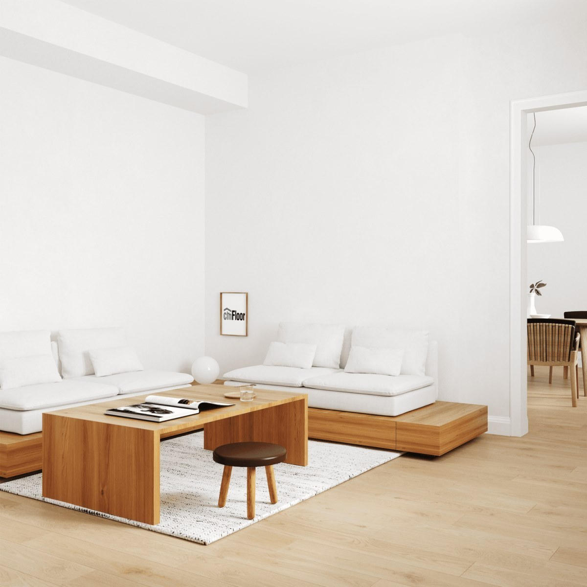 Виниловое напольное покрытие ScandiWood 19 Дуб Шампань (180*1220*5 мм) — купить в Новороссийске