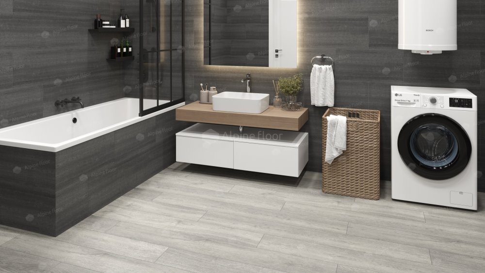 SPC Ламинат "Alpine Floor" Дуб платина (1524*180*8 мм) — купить в Новороссийске