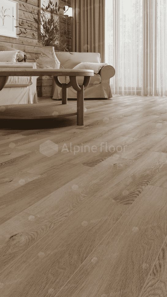 Виниловый ламинат "Alpine Floor" Parquet Light Дуб Синистра (600*125*4 мм) — купить в Новороссийске