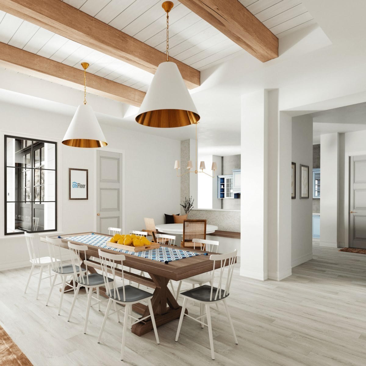 Виниловое напольное покрытие ScandiWood 05 Дуб Ледяной (180*1220*5 мм) — купить в Новороссийске