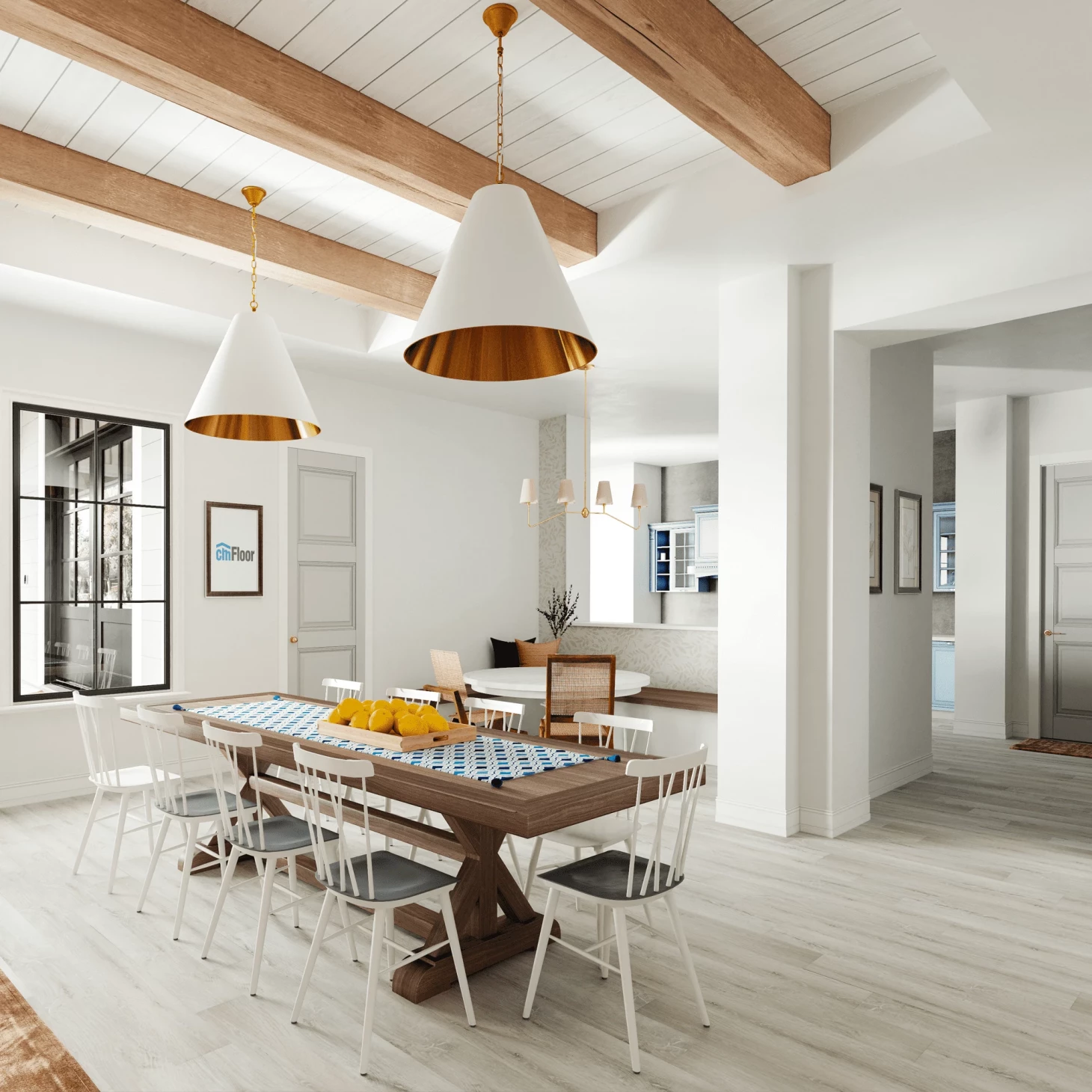 SPC плитка для пола Дуб Ледяной (1220*180*4 мм) — купить в Новороссийске