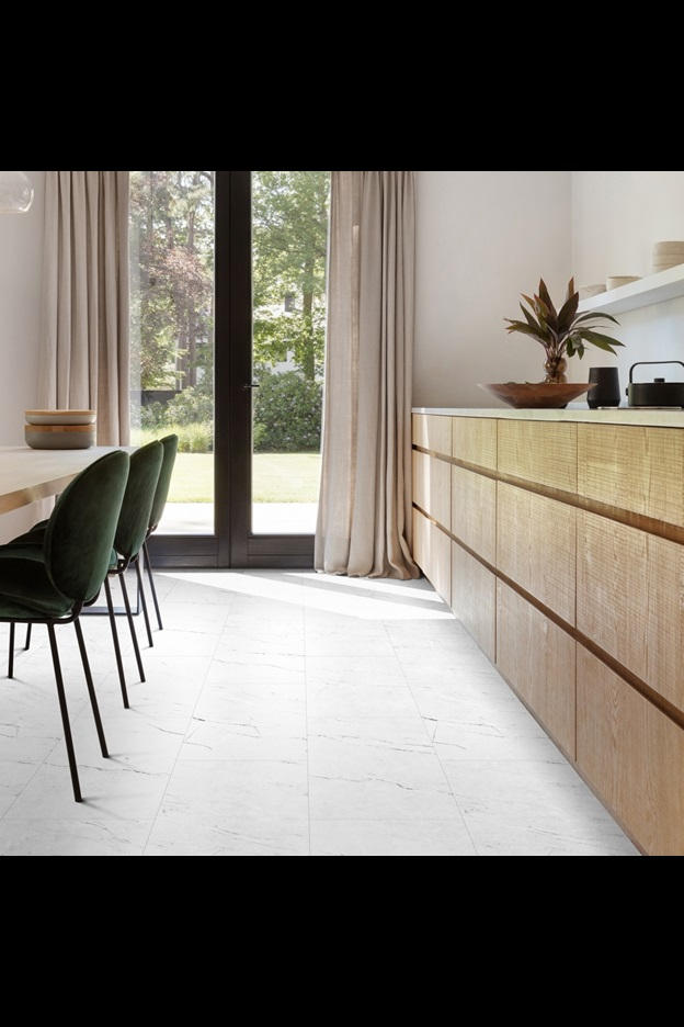 Замковая ПВХ плитка Carrara Marble 112 (610*303*5 мм) — купить в Новороссийске