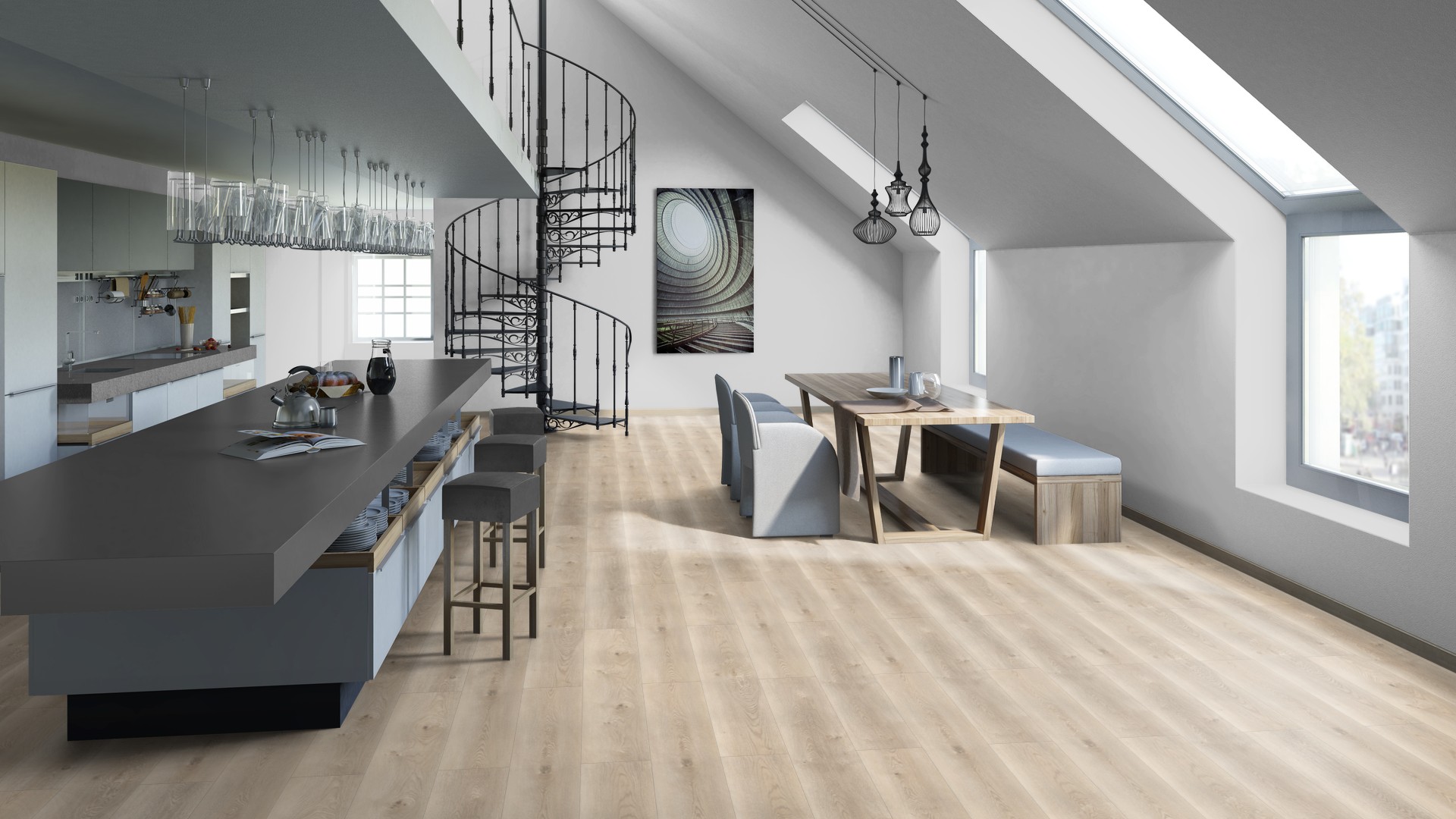 SPC ламинат "Tarkett" Deep House Sean (1400*225*4,6 мм) — купить в Новороссийске