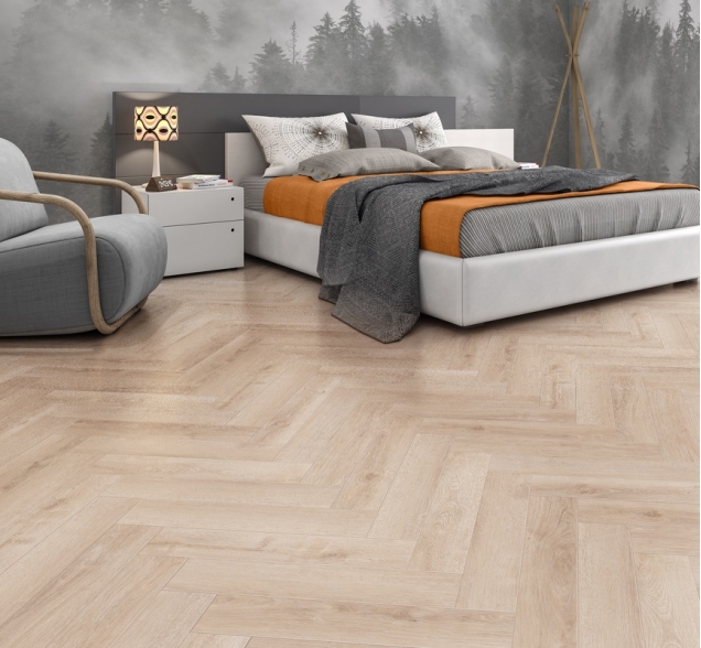 Виниловый ламинат SPC "Cronafloor" Herringbone Дуб Дижон (640*128*4,5 мм) — купить в Новороссийске